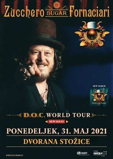 Zucchero - Koncert v Ljubljani prestavljen